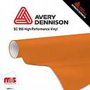 30'' x 10 yards Avery SC950 Gloss Orange 10 year Long Term Punched 2.0 Mil Cast Cut Vinyl (Color Code 360)