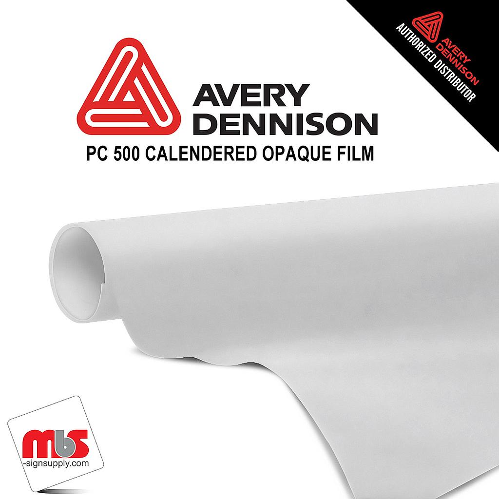 30'' x 50 yards Avery PC500 High Gloss Clear 4 Year Short Term Unpunched 3.2 Mil Calendered Cut Vinyl (Color Code 103)