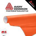 24'' x 50 yards Avery PR800 Gloss Pumpkin Orange 6 Year Long Term Unpunched 2.5 Mil Translucent Cut Vinyl (Color Code 363)