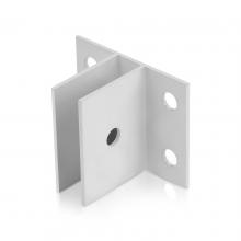 Sooper Center Bracket for Solid Sign Substrate Mounting - for 1/2'' Material - White Powder Coated Aluminum (1 ea.)