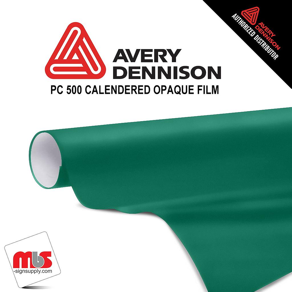 48'' x 100 yards Avery PC500 High Gloss Mountain Green 4 Year Short Term Unpunched 3.2 Mil Calendered Cut Vinyl (Color Code 774)