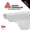 54'' x 50 yards Avery SF100 White Paint Mask 3 Year Short Term Unpunched 1.0 Mil Matte Cut Vinyl (Color Code 128)