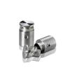 1/2'' Diameter X 1/2'' Barrel Length Stainless Steel Sandoffs Flat Head Satin Brushed Finish (for Indoor) [Required Material Hole Size: 3/8'']