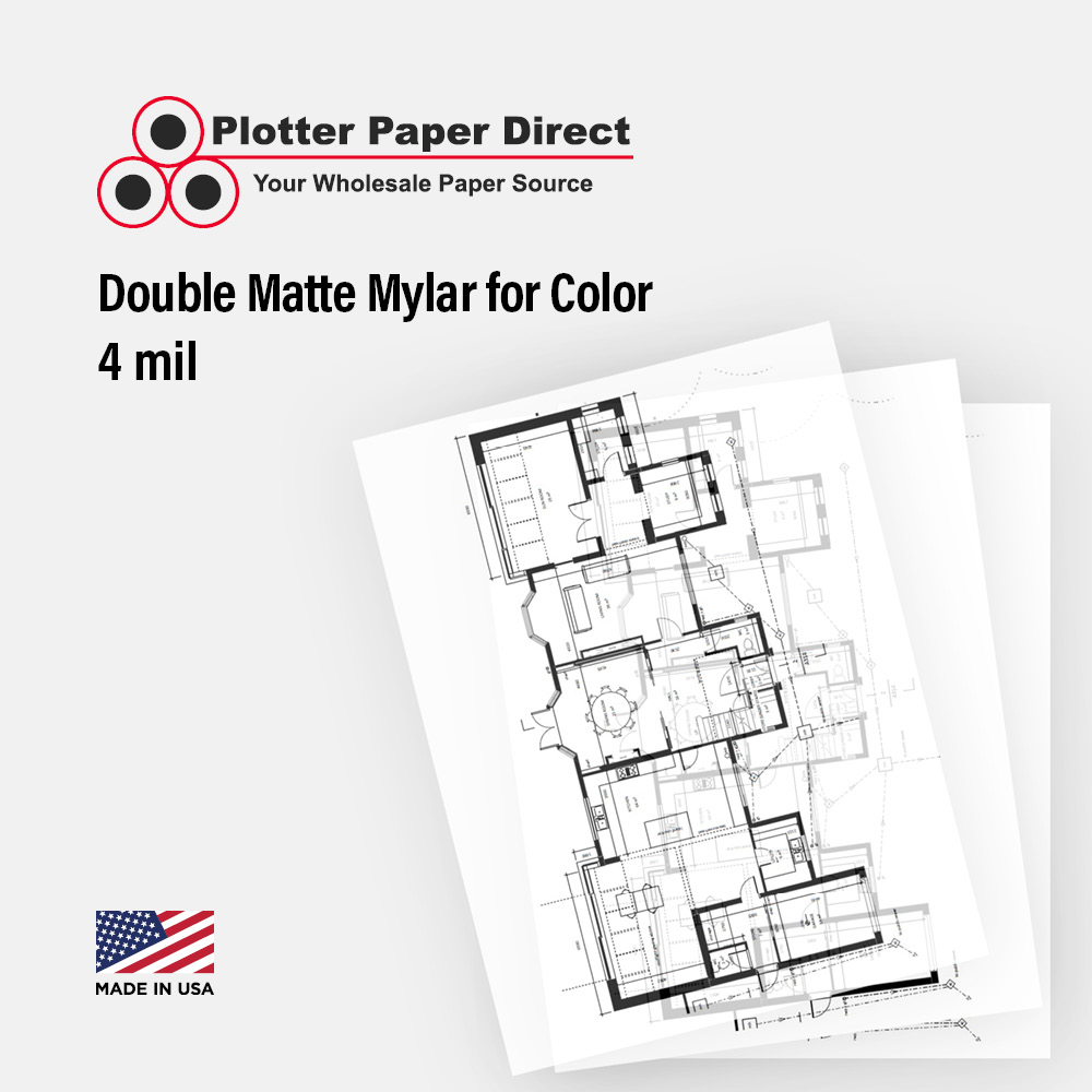 17'' W x 22'' H Cut Sheets - Double Matte Mylar for Color (25 Sheets)