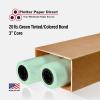 30'' x 500' Rolls - 20# Green Tinted/Colored Bond - 3'' Core (Pack of 2)