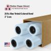 24'' x 500' Rolls - 20# Blue Tinted/Colored Bond - 3'' Core (Pack of 4)