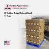 24'' x 650' Rolls - 20# Blue Tinted/Colored Bond - 3'' Core (Pallet of 30)