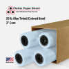 36'' x 650' Rolls - 20# Blue Tinted/Colored Bond - 3'' Core (Pack of 4)