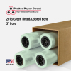 22'' x 500' Rolls - 20# Green Tinted/Colored Bond - 3'' Core (Pack of 4)