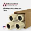 17'' x 500' Rolls - 20# Yellow Tinted/Colored Bond - 3'' Core (Pack of 4)