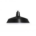 17'' Diameter Satin Black Warehouse / Barn Shade