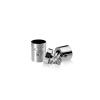 5/8'' Diameter X 1/2'' Barrel Length, (304) Stainless Steel Polished Finish. Easy Fasten Standoff (For Inside / Outside use) Tamper Proof Standoff [Required Material Hole Size: 7/16'']