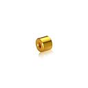 1/4-20 Threaded Barrels Diameter: 5/8'', Length: 1/2'', Gold Anodized [Required Material Hole Size: 17/64'' ]