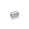 1/4-20 Threaded Barrels Diameter: 3/4'', Length: 1'', Brushed Satin Finish Grade 304 [Required Material Hole Size: 17/64'' ]