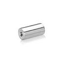 1/4-20 Threaded Barrels Diameter: 3/4'', Length: 1 1/2'', Brushed Satin Finish Grade 304 [Required Material Hole Size: 17/64'' ]