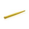 1/4'' Diameter x 3'' Length Conical Desktop Table Standoffs (Aluminum Gold Anodized) [Required Material Hole Size: 7/32'']