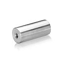 1/4-20 Threaded Barrels Diameter: 7/8'', Length: 2'', Brushed Satin Finish Grade 304 [Required Material Hole Size: 17/64'' ]