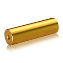 1/4-20 Threaded Barrels Diameter: 7/8'', Length: 3'', Gold Anodized Finish [Required Material Hole Size: 17/64'' ]