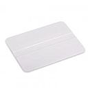 MBS 4'' x 3'' White Squeegee, Soft Hardness for Vinyl and Film Application