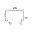 Set of 2 glasses to Insert Horizontal (Landscape) Ledger Paper (17'' x 11'')