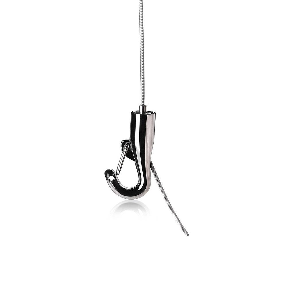 Self-Gripping Cable Hook with Safety Lock (For Cable Diameter 1/16'' (0.06'')