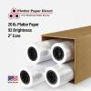 24'' x 300' Rolls - 20# Plotter Paper - 2'' Core (Pack of 4)