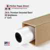 24'' x 450' Rolls - 24 lb Premium White Inkjet Engineering Bond on 3'' Core