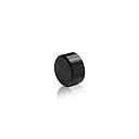 5/16-18 Threaded Caps Diameter: 3/4'', Height: 3/8'', Black Anodized Aluminum [Required Material Hole Size: 3/8'']