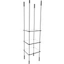 Suspended Aluminum Floating, 3 Shelf, Glass Kit 12 x 12