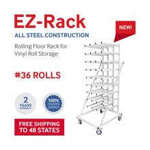 EZ Horizontal Vinyl Roller Rack #36