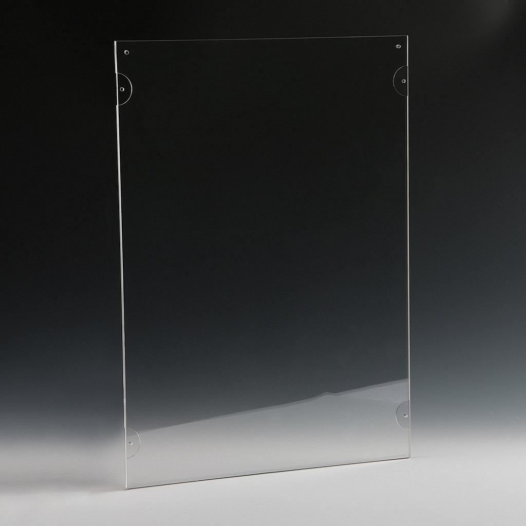 Clear Acrylic Wall Frame with magnets, accommodates  11 x 17 media (sold Without Hardware)