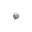 Un Threaded Barrels Diameter: 3/8'', Length: 1/4'', Polished Stainless Steel Grade 304 [Required Material Hole Size: 7/32'' ]