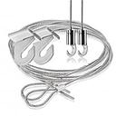 Suspended Kit, T Clamp, Looped Stainless Steel Cable - 48'', Hook - 1/16'' Diameter Cable