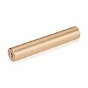 5/16-18 Threaded Barrels Diameter: 1'', Length: 4'', Champagne Anodized [Required Material Hole Size: 3/8'' ]