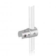 Pivoting Support - Up to 5/16'' - Single Sided - Side Clamp - Aluminum Clear Anodized - For 3/8'' Diameter Rod