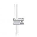 Horizontal Support - Up to 3/8'' - Single Sided - Side Clamp - Aluminum Clear Anodized - For 3/8'' Diameter Rod