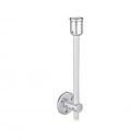 Ceiling To Wall 3/8'' Diameter Rod, Kit 6' - Aluminum Clear Anodized, (M6 Reverse Thread)