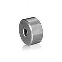 5/16-18 Threaded Barrels Diameter: 1'', Length: 1/4'', Brushed Satin Finish Grade 304 [Required Material Hole Size: 3/8'' ]