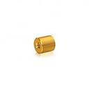 1/4-20 Threaded Barrels Diameter: 3/4'', Length: 3/4'',  Gold Anodized Aluminum Finish [Required Material Hole Size: 3/8'' ]