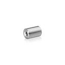 10-24 Threaded Barrels Diameter: 1/2'', Length: 3/4'', Satin Brushed Stainless Steel Grade 304 [Required Material Hole Size: 7/32'' ]