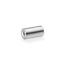 10-24 Threaded Barrels Diameter: 1/2'', Length: 1'', Brushed Satin Finish Grade 304 [Required Material Hole Size: 7/32'' ]