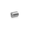 5/16-18 Threaded Barrels Diameter: 3/4'', Length: 1'', Brushed Satin Finish Grade 304 [Required Material Hole Size: 3/8'' ]