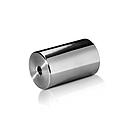 5/16-18 Threaded Barrels Diameter: 1 1/4'', Length: 2'', Polished Finish Grade 304 [Required Material Hole Size: 3/8'' ]