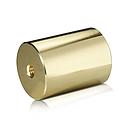 5/16-18 Threaded Barrels Diameter: 1 1/2'', Length: 2'', Gold Anodized [Required Material Hole Size: 3/8'' ]