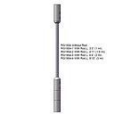 Ceiling to Floor 1/4'' Rod Kit - 4' 11'' - Stainless Steel