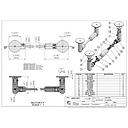 Wall to Wall Kit Without Rod - Aluminum